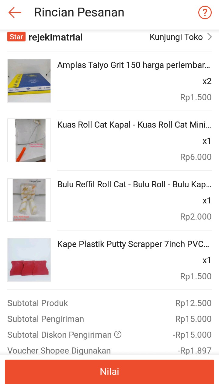 Amplas Taiyo Grit 150 Harga Perlembar Kd71