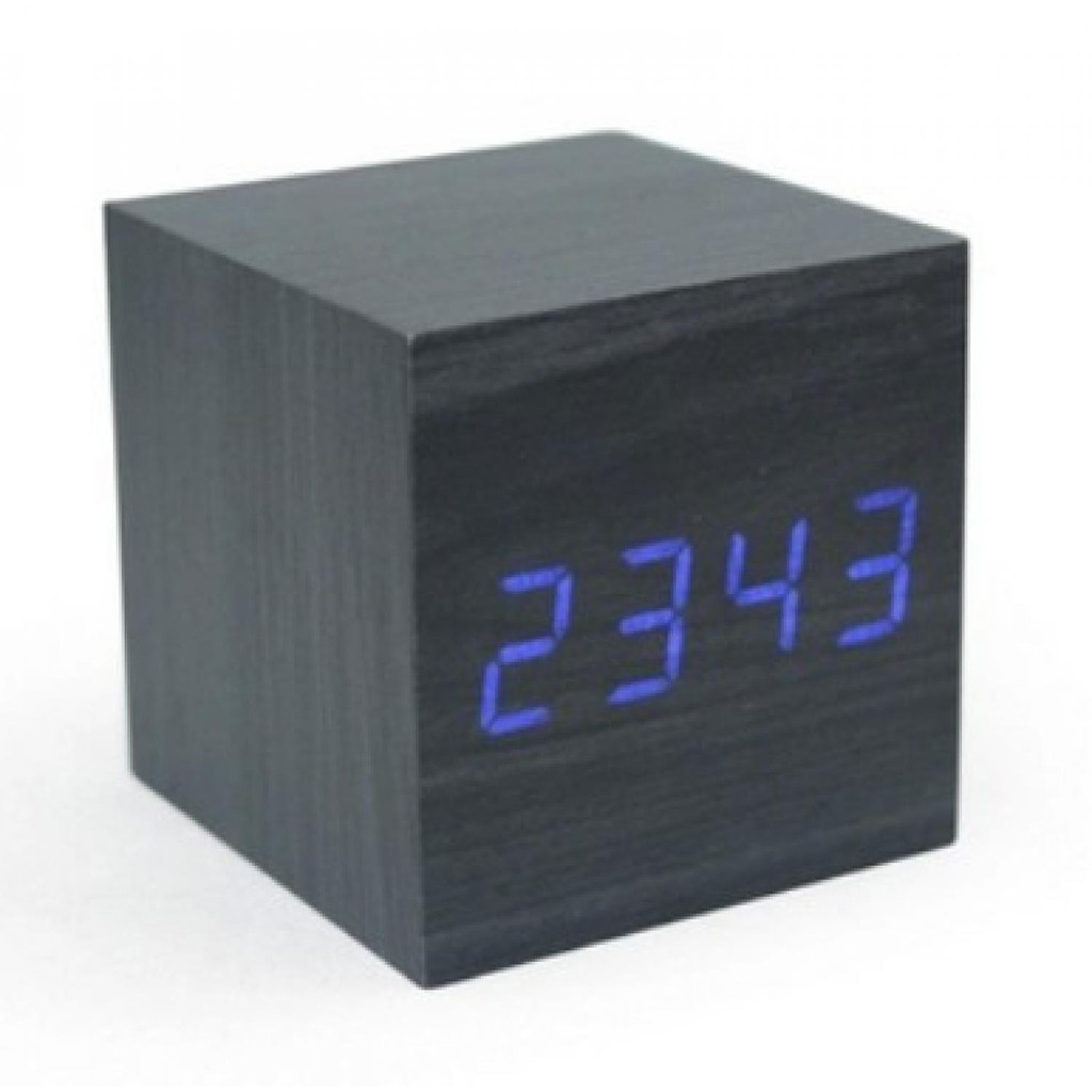 COD JAM DIGITAL LED KAYU JAM WEKER WAKER BEKER ALARM MEJA WOOD CLOCK UNIK MURAH B70