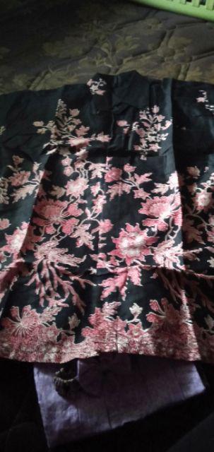 Batik Couple Notoarto Batik Ipnu-ippnu Kemeja Pria Sogan Lawasan Manuk Kembar Katun Cap - Kartika