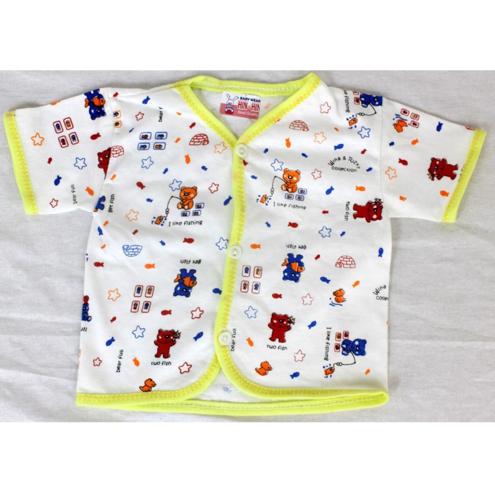 Baju Bayi Atasan Bayi  Kutung Pendek Panjang Hinhin BELI 5 DAPAT GIFT-2