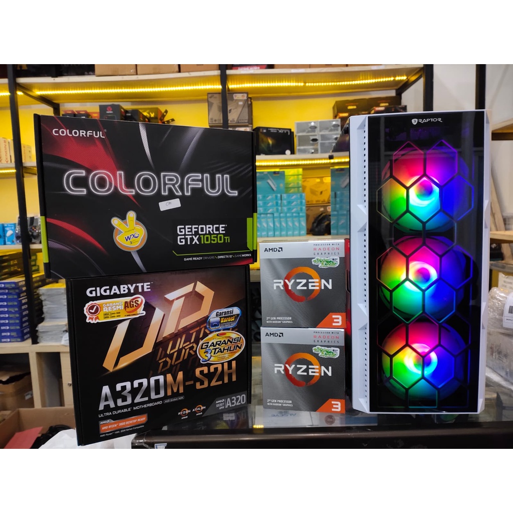 PC RYZEN 5 5600G  / RAM 8GB / SSD 240GB  / VGA GTX1050TI / CASE GAMING