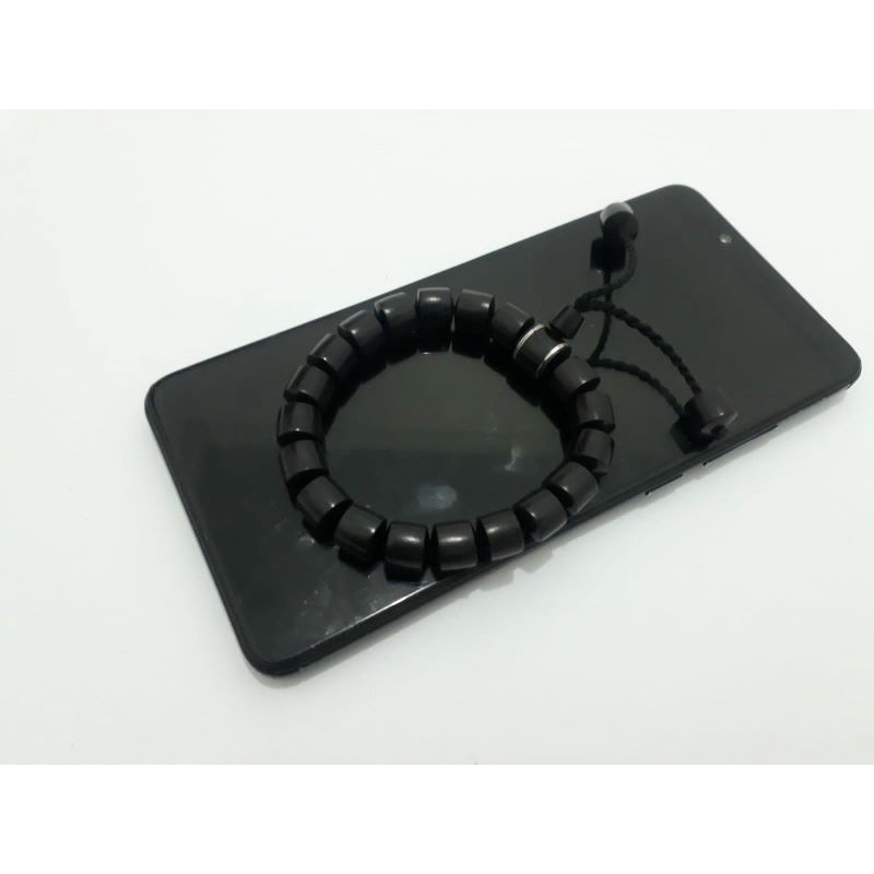 gelang kayu stigi darat warna hitam original