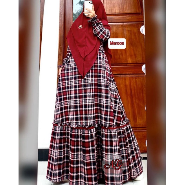Gamis misbee set khimar ceruty