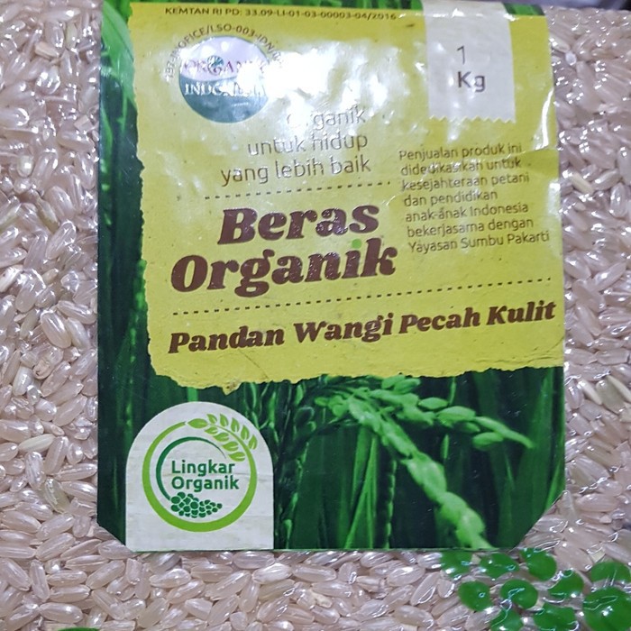 

Beras Coklat / Pandan Wangi Pecah Kulit Organik Lingkar Organik 2 Kg