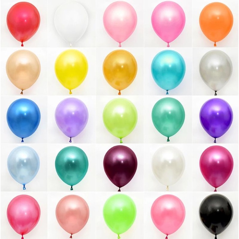 Balon Pearlescent  Balon Lateks 10 Inch Pearlescent Pernikahan Dekorasi Pesta Dekorasi Balon Metalik Balon