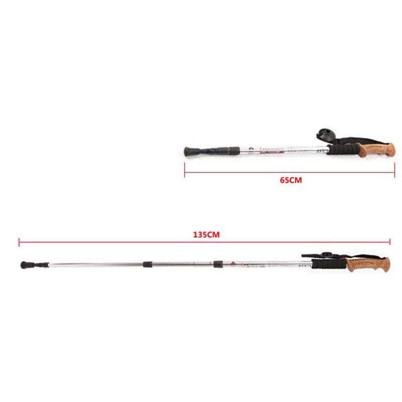 Tongkat Hiking Trekking Alpenstocks Pole Telescopic Adjustable