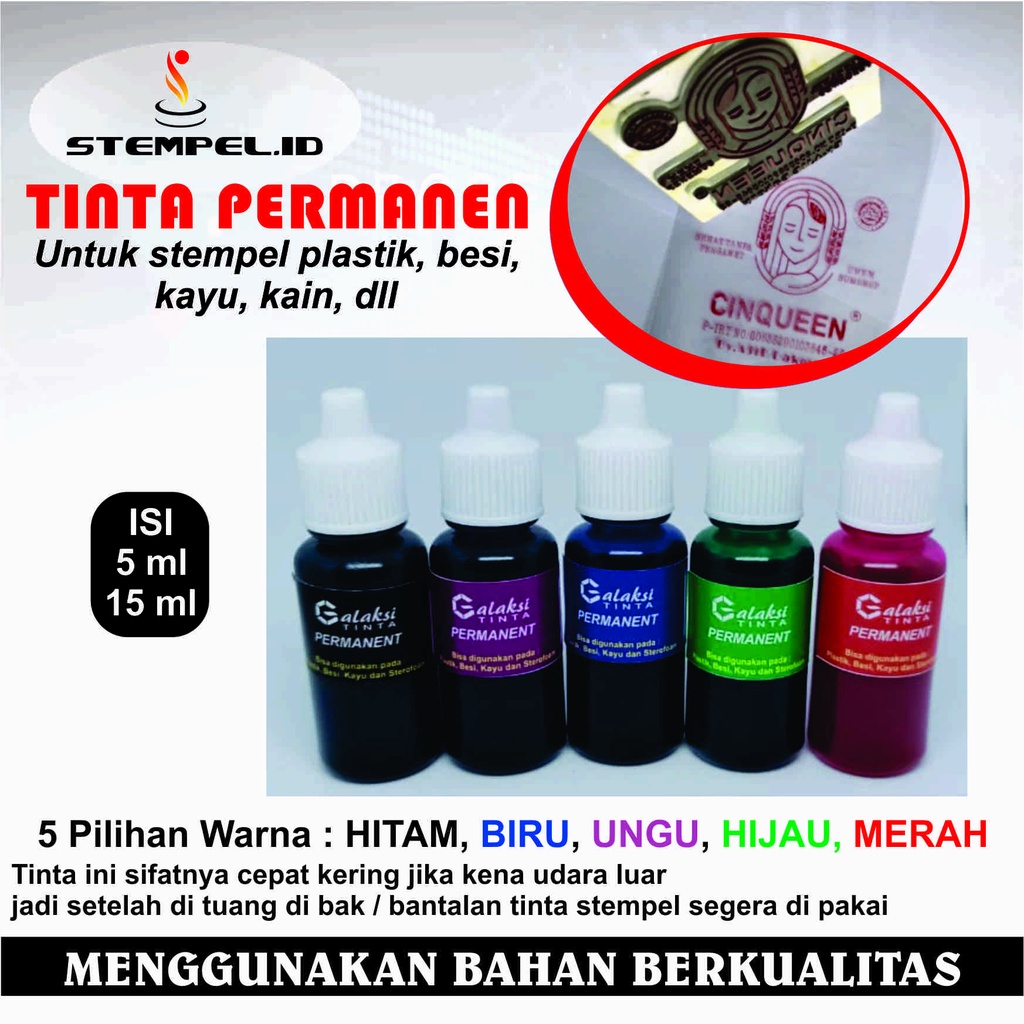 

Tinta Stempel Custom Permanen Stempel Plastik Stempel Gelas I Bak Bantalan Tinta