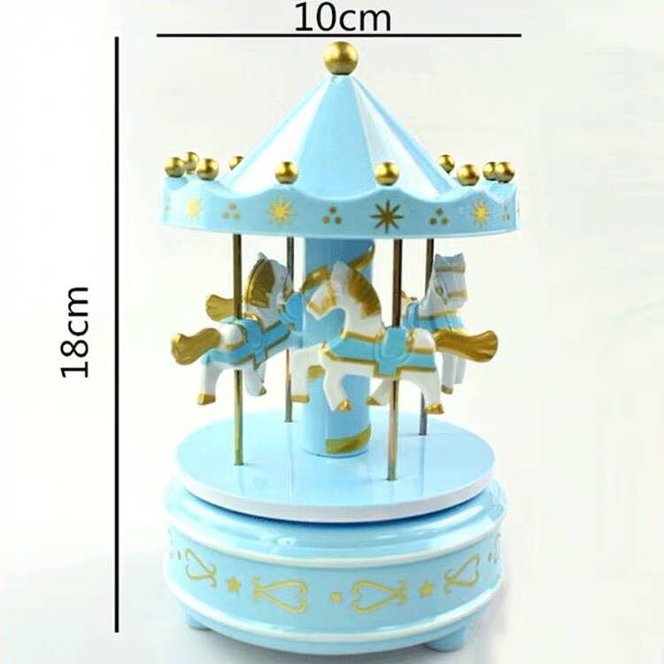 KOTAK MUSIK UNICORN MELODY MUSIC BOX CAROUSEL KOMIDI PUTAR KUDA