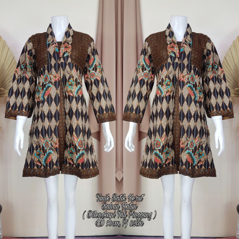 Tunik Batik Sogan Matt Katun All Size