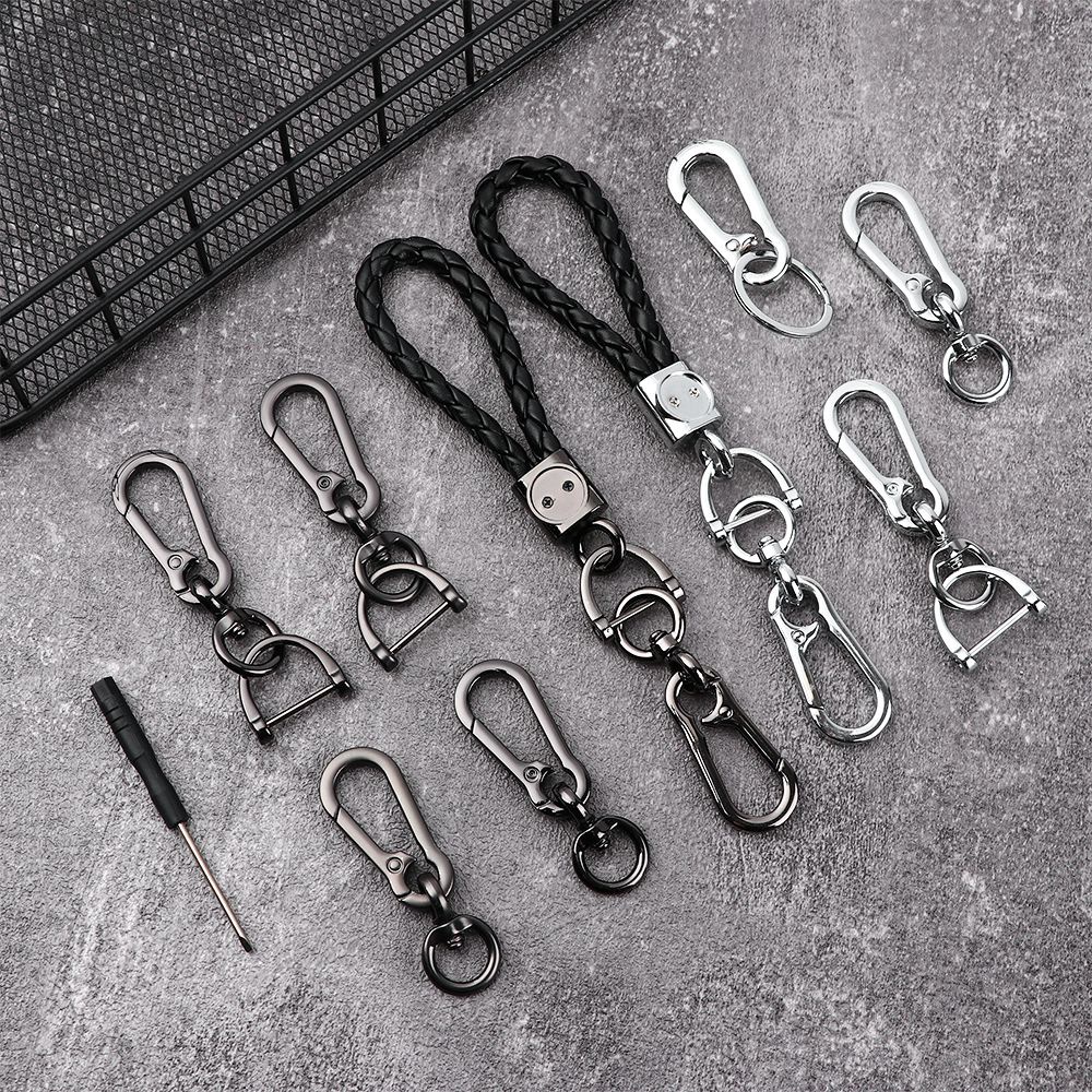 TOP Outdoor Keychain Tool Metal Camping Keys Chain Car Keyring Key Ring Accessories Multistyles EDC Horseshoe Buckle Creative Buckle Holder