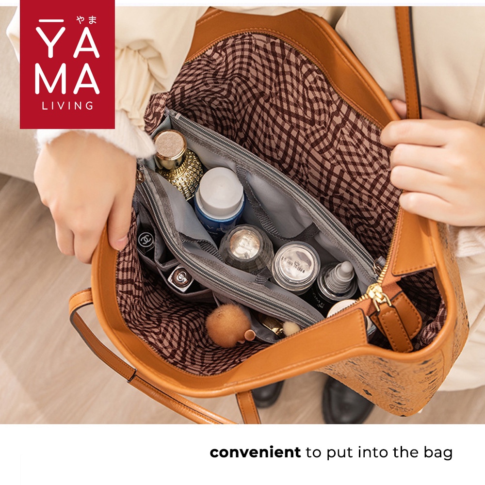 YAMA MAIKO Dual Bag in Bag Organizer Pouch Tas Travel Make Up Kosmetik Wanita