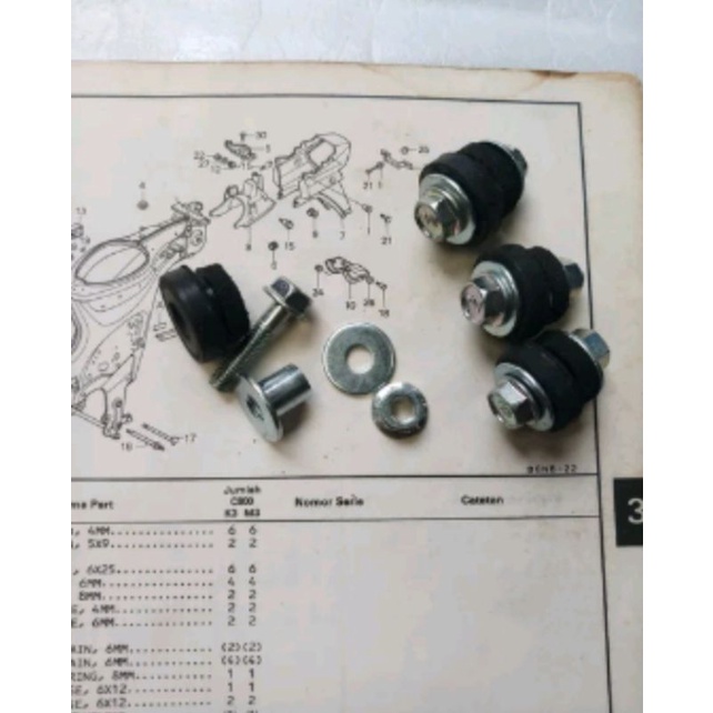 baut set spakbor belakang Astrea prima