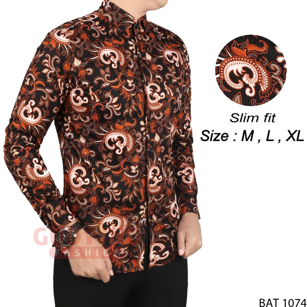 Slimfit Kemeja Batik Pria - BAT 1074