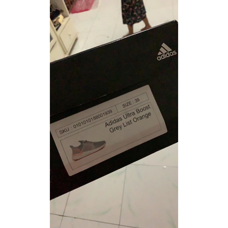 adidas ultra boost (grey list orange)