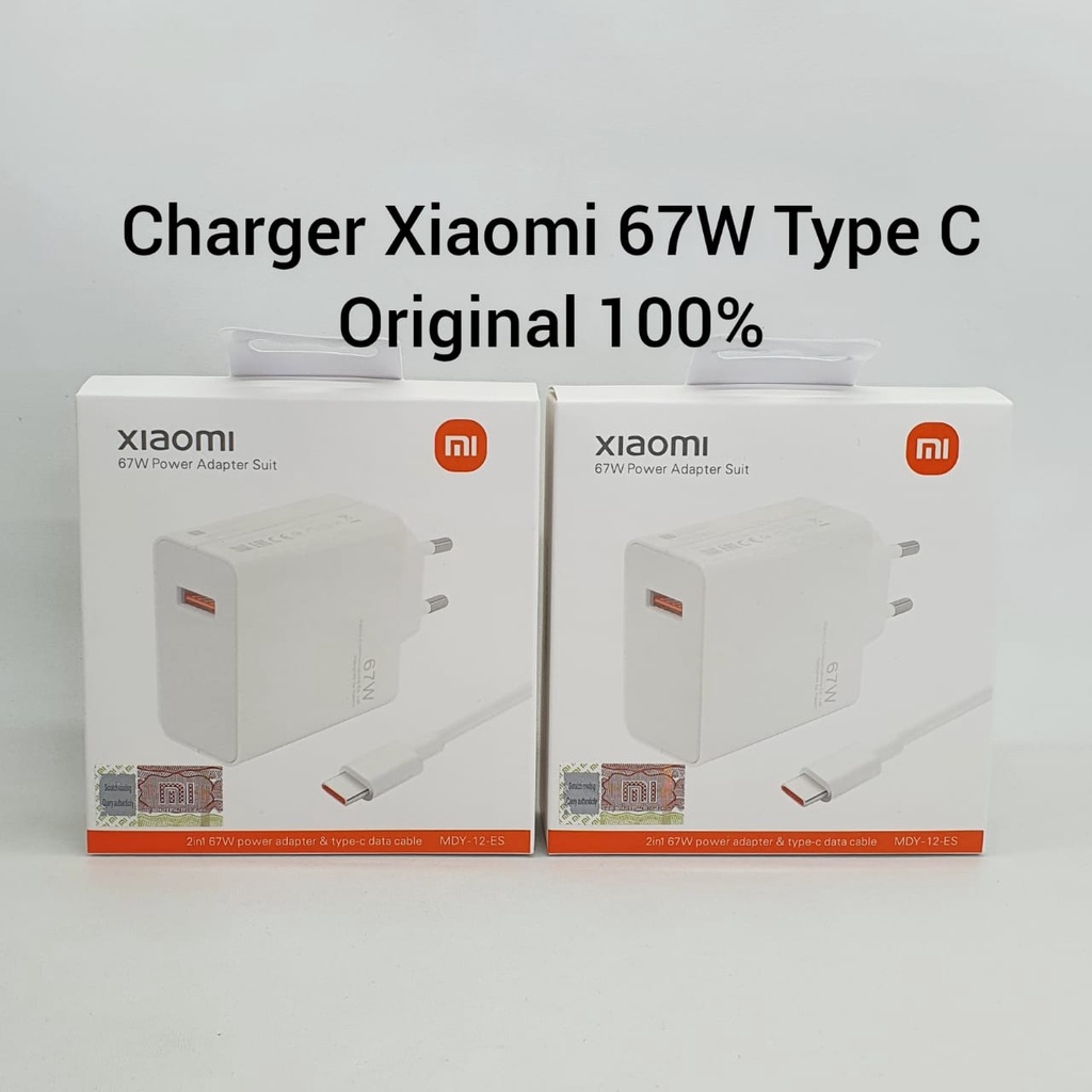 Charger XIAOMI Mi 11 Ultra / Mi 11 Pro / Xiaomi 11T TURBO Charging 67W  Tipe C ORIGINAL 100%