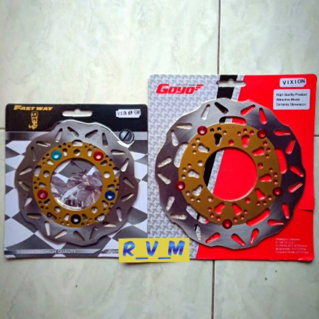 DISC PIRINGAN CAKRAM SET DEPAN BELAKANG VIXION NEW VIXION OLD