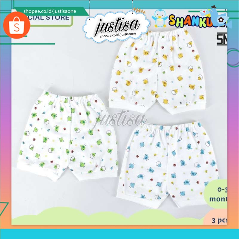 Promo  !! 6PCS CELANA PENDEK SHANKUSEN - Celana Bayi new born | Perlengkapan  bayi - celana pendek bayi 0-6 m