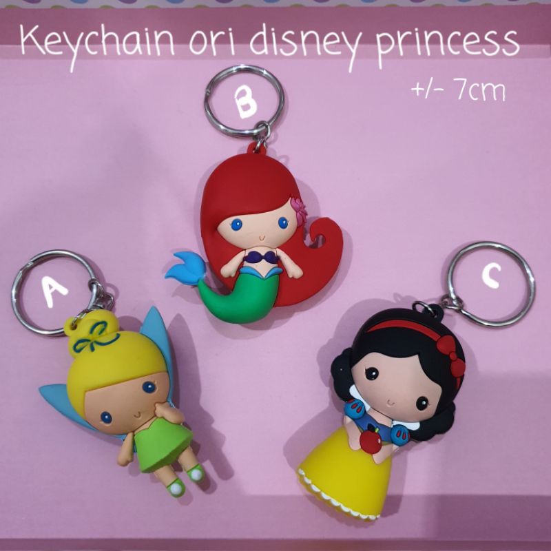 Keychain / gantungan kunci Disney Princess