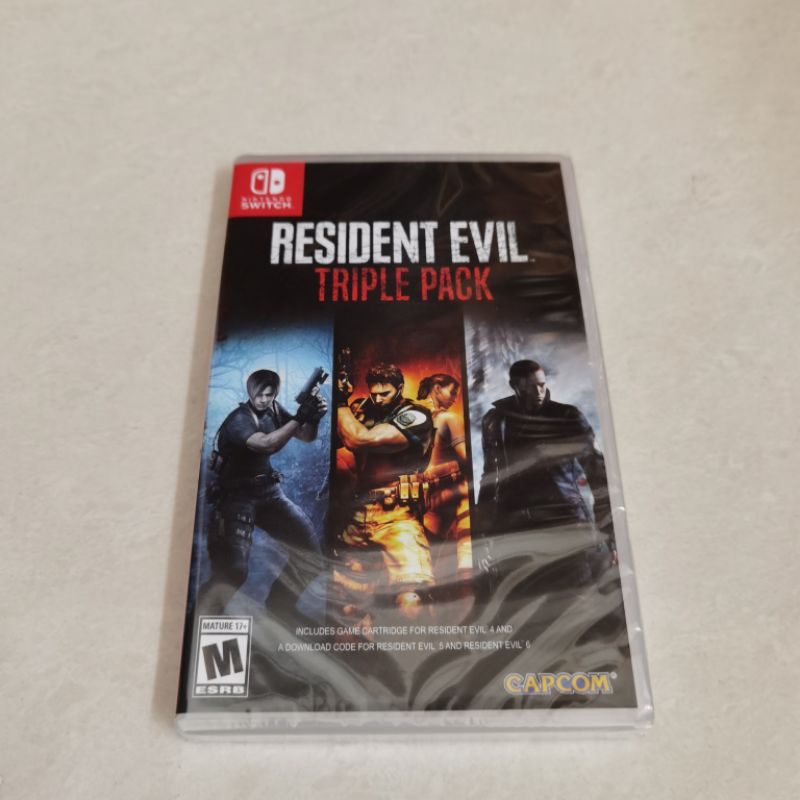 Resident Evil Triple Pack 4 5 6 Nintendo Switch RE Biohazard Kaset