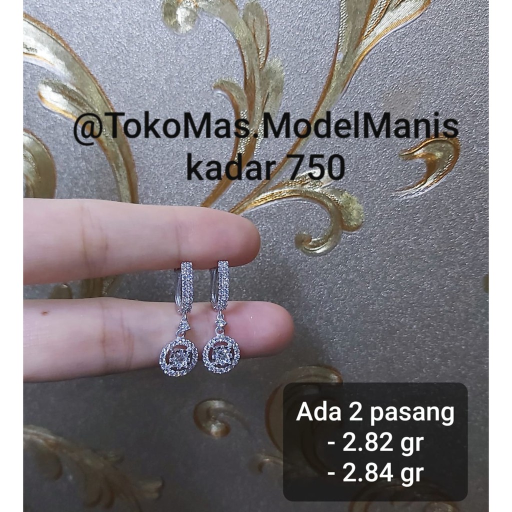 Anting Emas Putih Shopee Indonesia