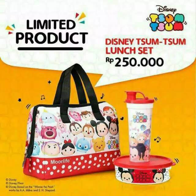 Lunch Box Kotak Makan Karakter Disney Tsum Tsum Moorlife