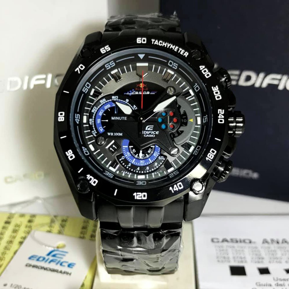 casio edifice ef550 black redbull ori BM garansi 1th