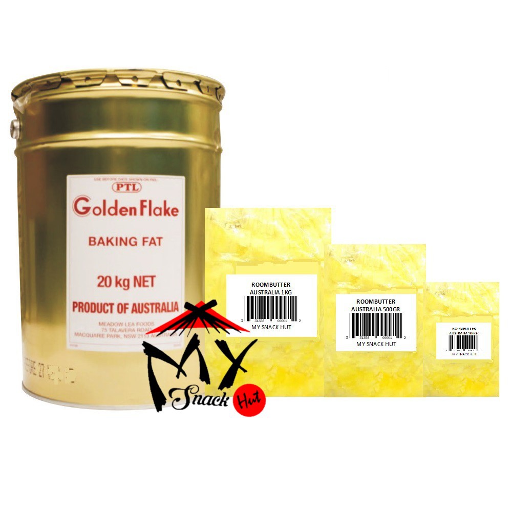 Roombutter Australia 100gr Ptl Golden Flakes Baking Fat Rombuter Butter Oil Substitute Bos Shopee Indonesia