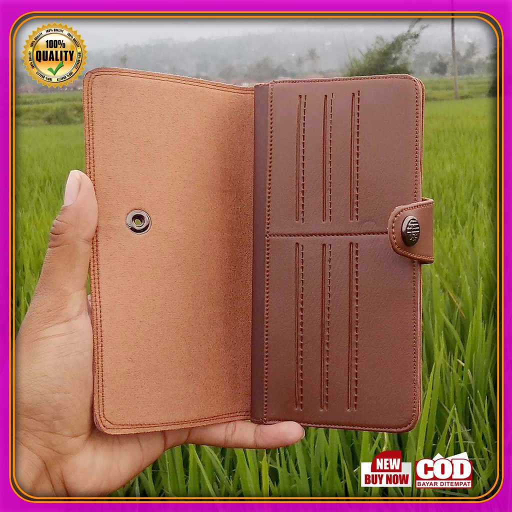 Lagi FLASH SALE!! Dompet Pria kancing panjang Dewasa Lipat kekinian