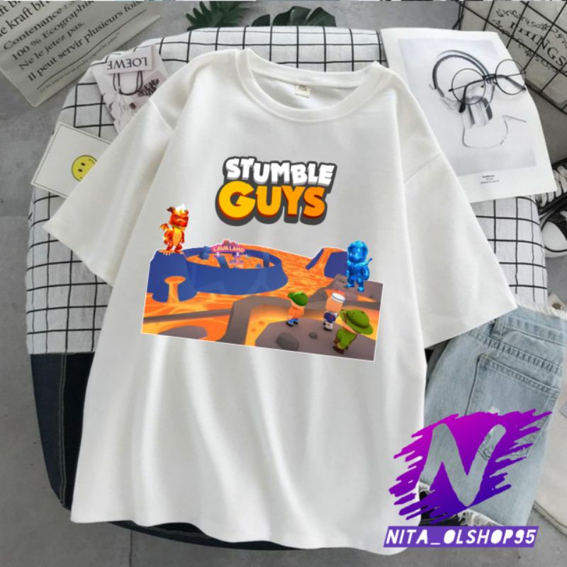 koas anak stumble guys lava land baju stumble guys map lava land