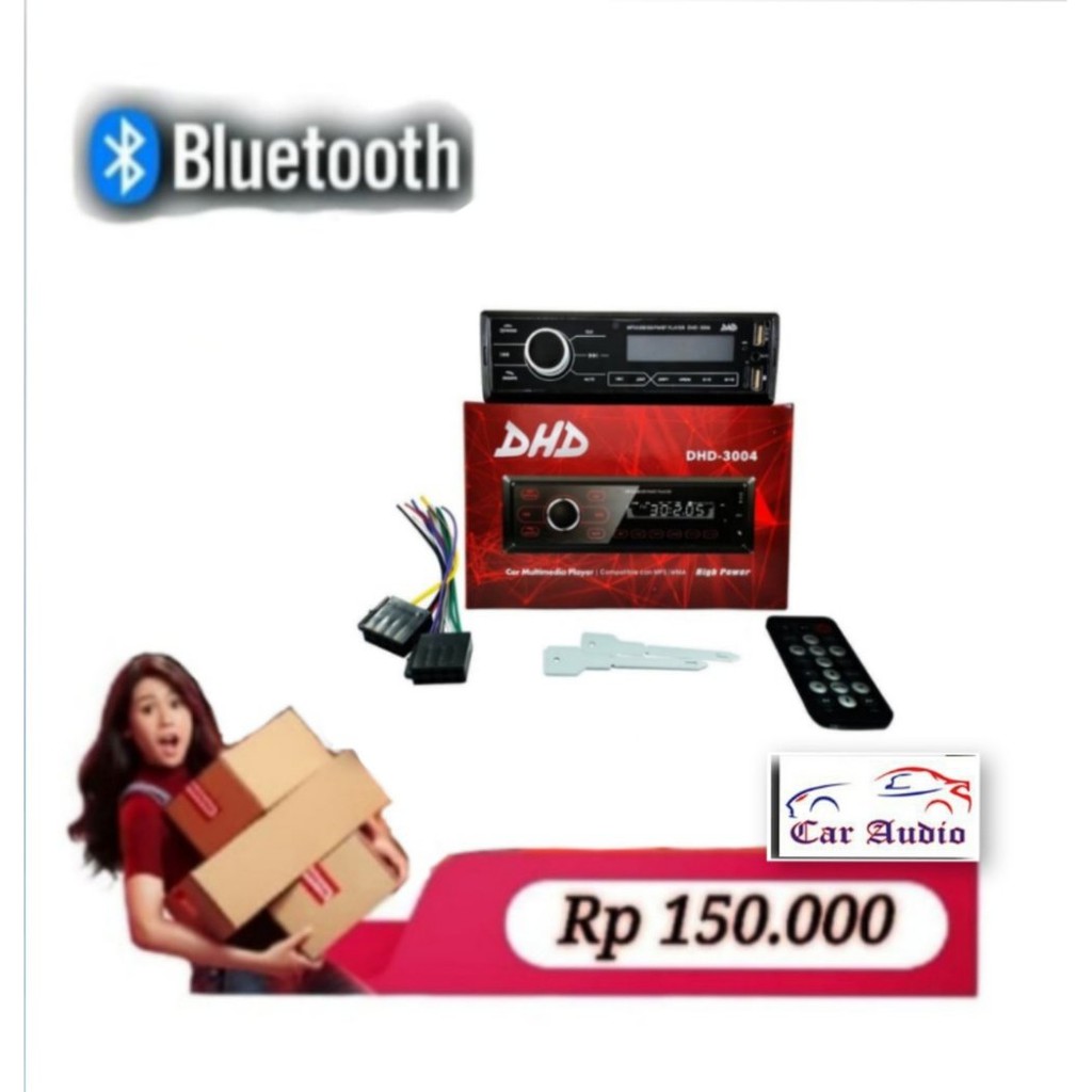 Laris Single din Radio Mobil Multifungsi Bluetooth USB Mp3 FM Radio DHD 9818  Bermutu
