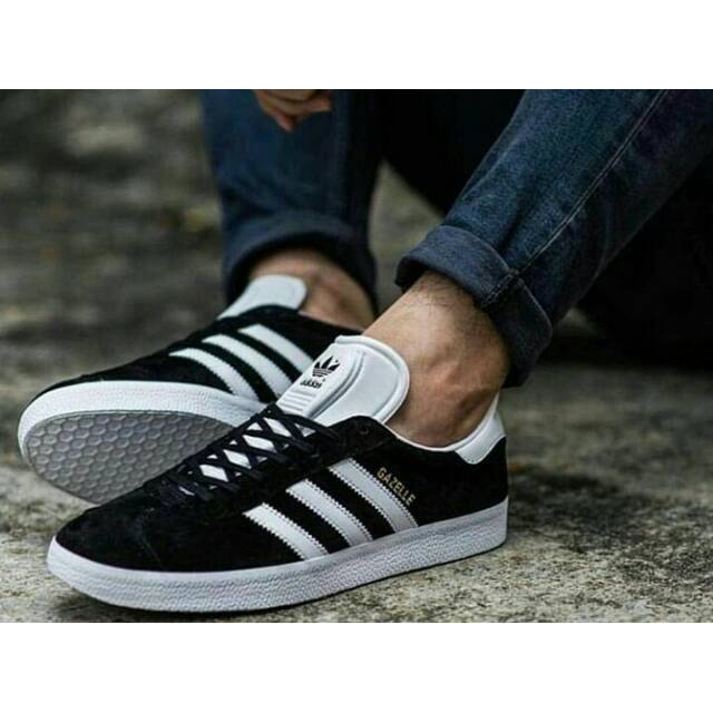 Adidas Gazelle Black White 100% Original