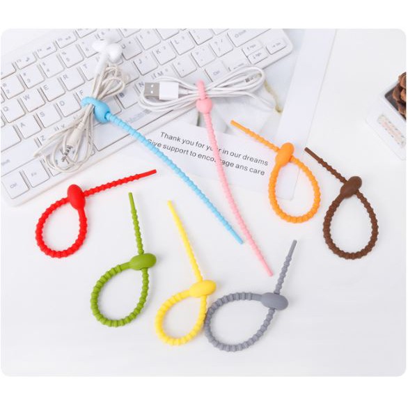 Kabel Ties Cable Tie Kabel Tis Silicone Multifungsi lucu 21 cm