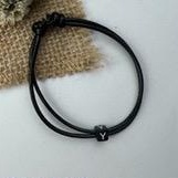 [GROSIR TERMURAH!] GELANG INISIAL HURUF DADU TALI SATIN / KOREA DAN GELANG POLOS-GELANG Y