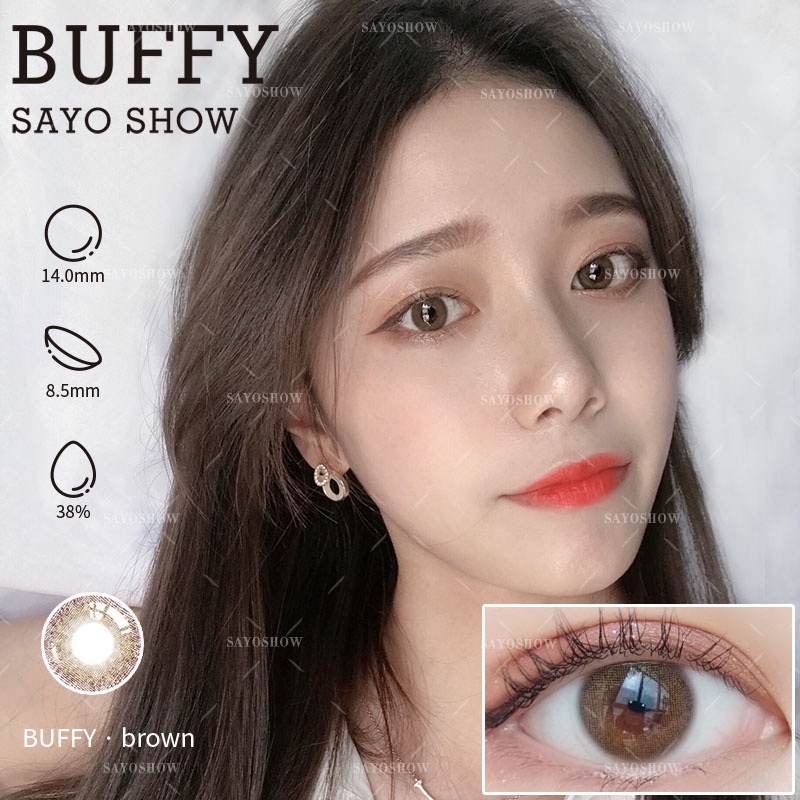 SAYOSHOW 1 PCS/SEBELAH MATA ( HANYA 1 PCS ) - Softlens BUFFY Normal, Minus 1.00 s/d 8.00 (14 mm)