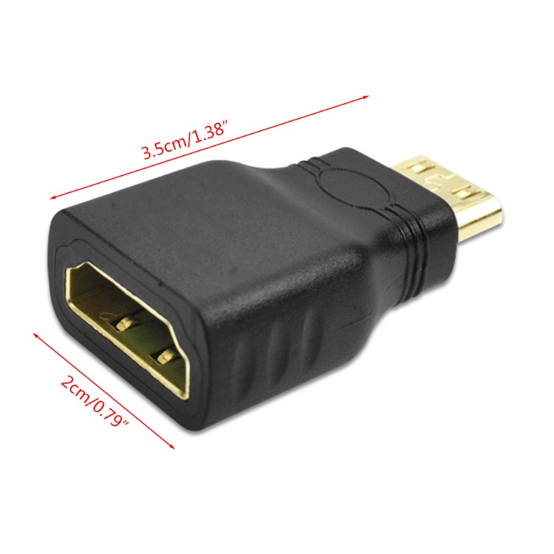 Cre Adapter Konverter Konektor Mini HDMI Ke HDMI 4K 1080P H D