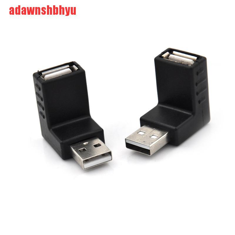 Adaptor Konektor Ekstensi Usb 2.0 Male Ke Female Bentuk L