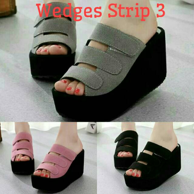 NunuLisaTan - Termurah Sale Aneka Wedges Wanita 7cm