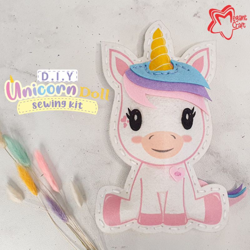 DIY UNICORN DOLL SEWING KIT | PAKET MENJAHIT BONEKA by MEGANT CRAFT