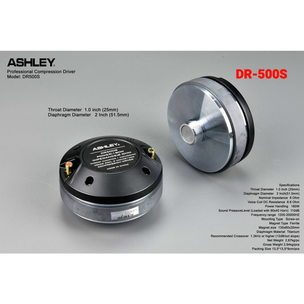 speaker Tweeter Driver Ashley DR500S / DR 500S / DR500 S Original