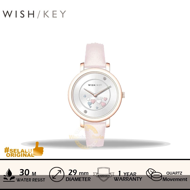 Jam Tangan Analog Ladies WISH/KEY WK2020RG15 Original Murah