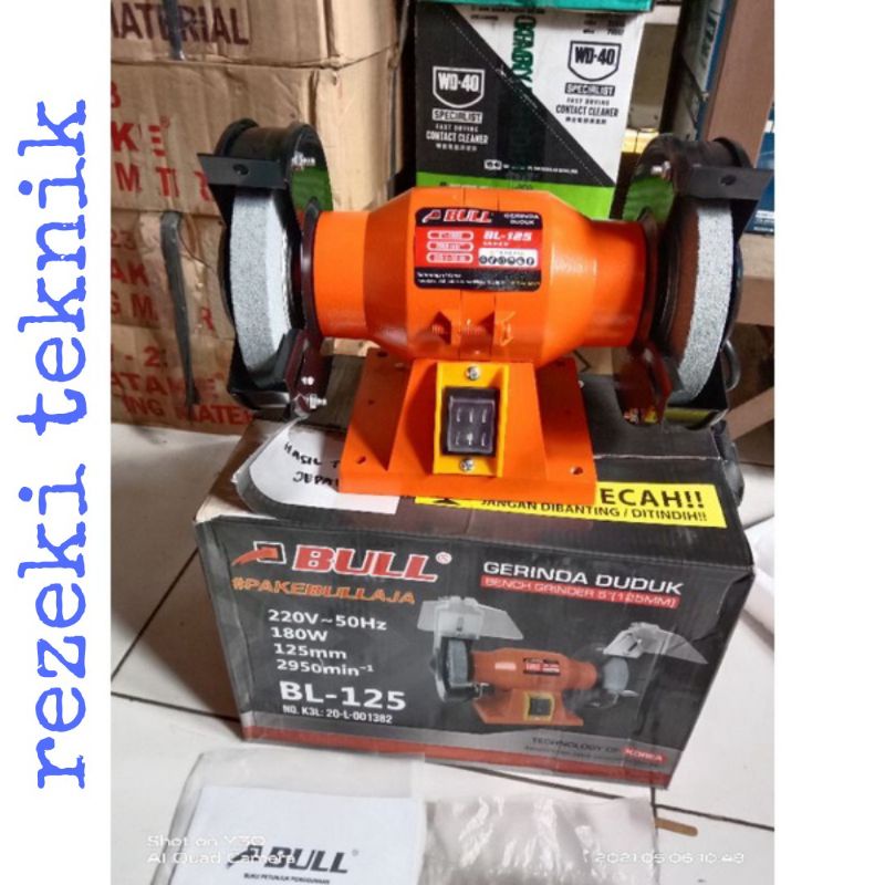BULL Gerinda Duduk 5 Inch Bench Grinder 5 Inch