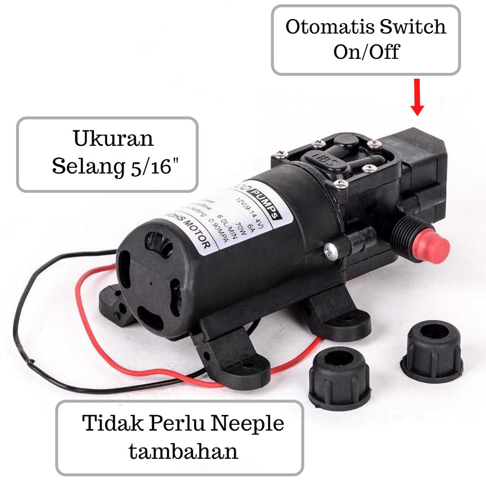 Jual Pompa Air Dc V Tekanan Tinggi Psi Untuk Cuci Motor Ac Shopee Indonesia