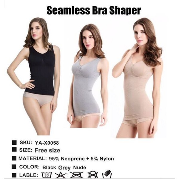 Seamless bra shaper