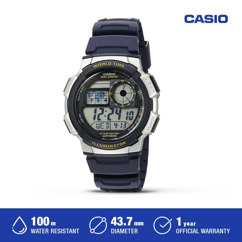 Casio Jam Tangan Pria AE-1000W-2AVDF Waterproof