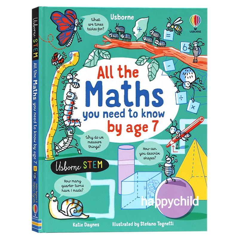 Original guaranteed Usborne All the maths you need to know before 7 buku math learn math buku anak buku sd happychild