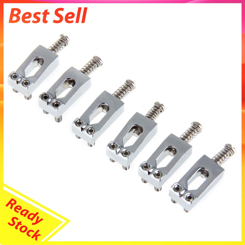 6pcs Saddle Bridge Tremolo Fixed Dengan Kunci Pas Untuk Gitar Elektrik Strat