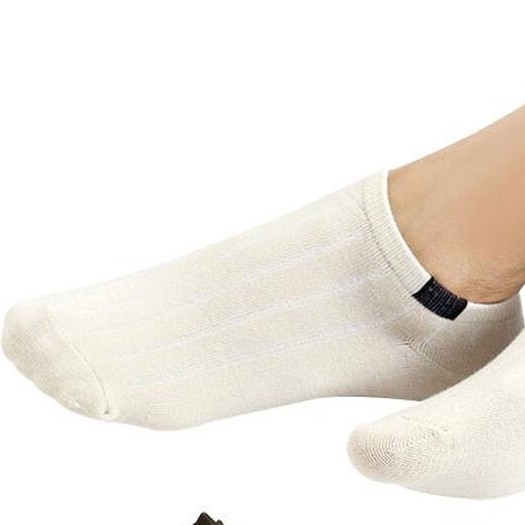 TOMSTORE.ID R103 KAOS KAKI POLOS 6 GARIS KAOS KAKI FASHION WANITA ANKLE PENDEK MURAH IMPORT COD-PUTIH