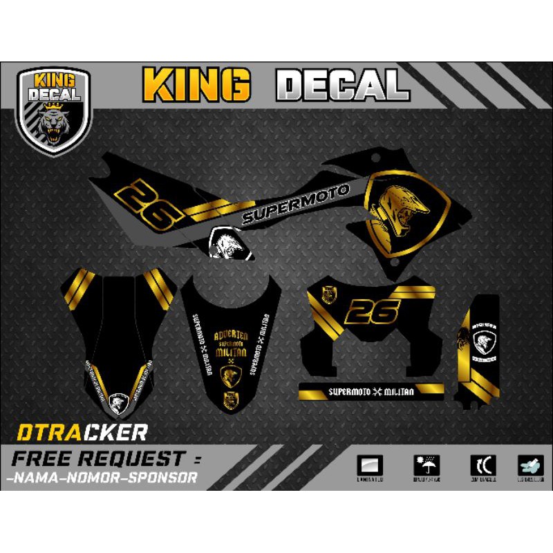 DECAL DTRACKER DECAL KLX BF KLX OLD KLX S DECAL KX CUSTOME DECAL MURAH KLX BF 150L DECAL CRF 150L 16