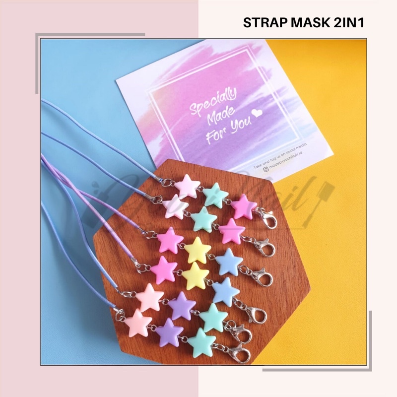 Strap mask 2in1 strap masker 2 in 1 konektor masker connector mask hijab tali masker 2 fungsi