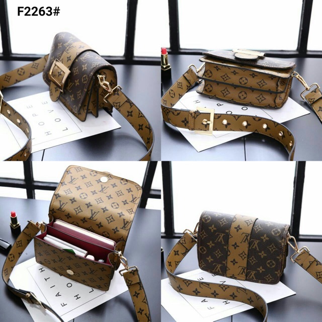 Tas Slempang LV Louis Vuitton Bridle Crossbody Bahan Pvc waterproof lv